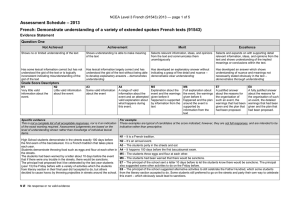 Assessment Schedule – 2013