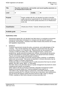 NZQA registered unit standard 26786 version 1  Page 1 of 3