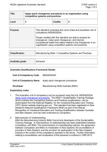 NZQA registered Australian standard 21504 version 4  Page 1 of 3