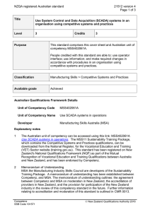 NZQA registered Australian standard 21512 version 4  Page 1 of 3