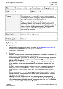NZQA registered unit standard 4103 version 6  Page 1 of 4