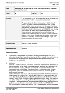 NZQA registered unit standard 23351 version 2  Page 1 of 6