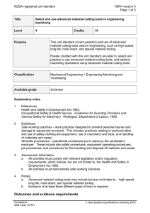 NZQA registered unit standard 18544 version 3  Page 1 of 3