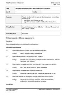 NZQA registered unit standard 2662 version 6  Page 1 of 3