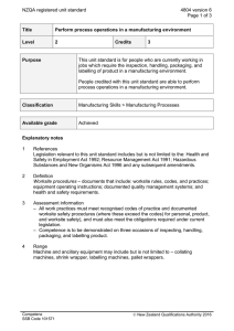 NZQA registered unit standard 4804 version 6  Page 1 of 3