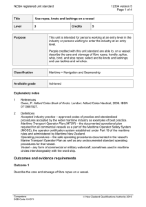 NZQA registered unit standard 12304 version 5  Page 1 of 4