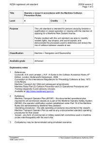 NZQA registered unit standard 26304 version 2  Page 1 of 3