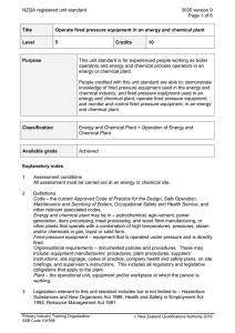 NZQA registered unit standard 3035 version 9  Page 1 of 6