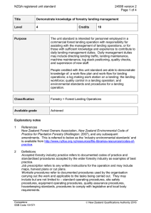NZQA registered unit standard 24588 version 2  Page 1 of 4