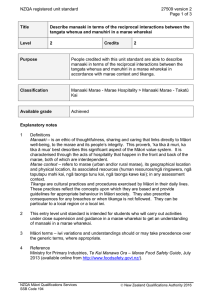 NZQA registered unit standard 27509 version 2  Page 1 of 3
