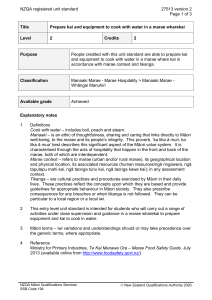 NZQA registered unit standard 27513 version 2  Page 1 of 3