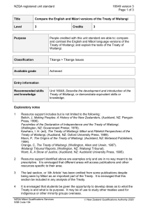NZQA registered unit standard 16049 version 3  Page 1 of 3