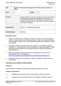NZQA registered unit standard 16346 version 4  Page 1 of 3