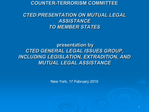Mutual legal assistance to member states