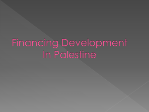 Financing for Development in Palestine