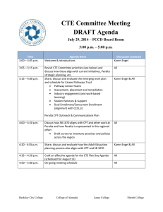 CTE Committee Meeting Agenda 7 29 2014