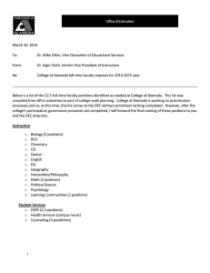 COA FT Faculty Position Requests 2014