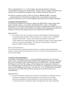 ACCJC Recommendations as of 6-30-11