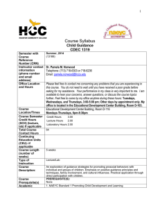 CDEC 1319 New Syllabus Format Summer 2014.doc