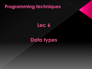 Lec 6 Data types