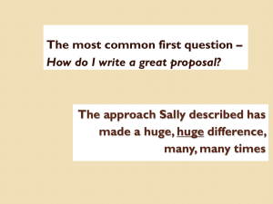 How Do I Write a Grant Proposal?