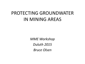 Groundwater Protection in Mining Area