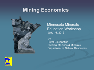 Economic Impact of Taconite Mining in Minnesota