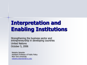 Ms. Natasha Iskander, Assistant Professor of Public Policy, Wagner School of Public Policy, New York University