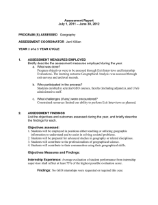 Assessment Report – June 30, 2012 July 1, 2011