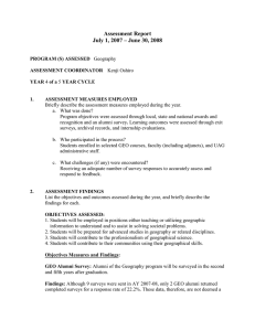Assessment Report July 1, 2007 – June 30, 2008