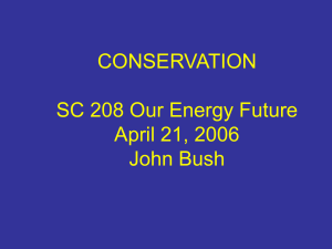 Conservation (powerpoint) by John Bush
