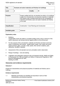 NZQA registered unit standard 9669 version 6  Page 1 of 3