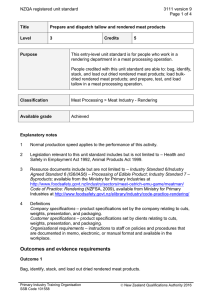 NZQA registered unit standard 3111 version 9  Page 1 of 4