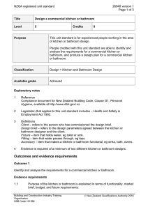 NZQA registered unit standard 26948 version 1  Page 1 of 3