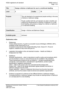 NZQA registered unit standard 26949 version 1  Page 1 of 3