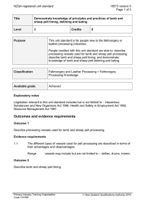 NZQA registered unit standard 18573 version 5  Page 1 of 3