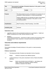 NZQA registered unit standard 28580 version 1  Page 1 of 2