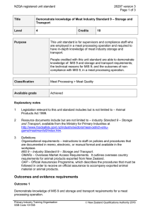 NZQA registered unit standard 26297 version 3  Page 1 of 3