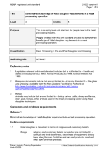 NZQA registered unit standard 21623 version 5  Page 1 of 3