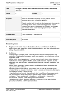 NZQA registered unit standard 20009 version 4  Page 1 of 4