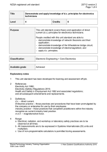 NZQA registered unit standard 20712 version 2  Page 1 of 4
