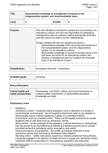 NZQA registered unit standard 24862 version 2  Page 1 of 4