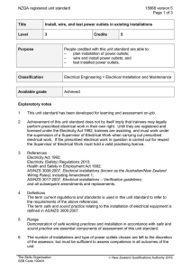 NZQA registered unit standard 15868 version 5  Page 1 of 3