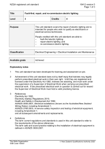 NZQA registered unit standard 16412 version 5  Page 1 of 3