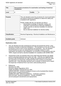 NZQA registered unit standard 15866 version 4  Page 1 of 3