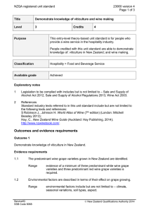 NZQA registered unit standard 23060 version 4  Page 1 of 3