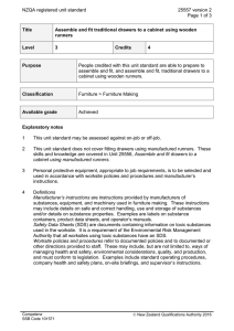 NZQA registered unit standard 25557 version 2  Page 1 of 3