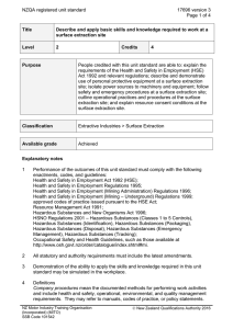 NZQA registered unit standard 17696 version 3  Page 1 of 4