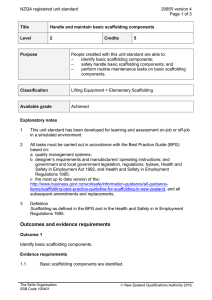 NZQA registered unit standard 20855 version 4  Page 1 of 3