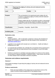 NZQA registered unit standard 21856 version 4  Page 1 of 3
